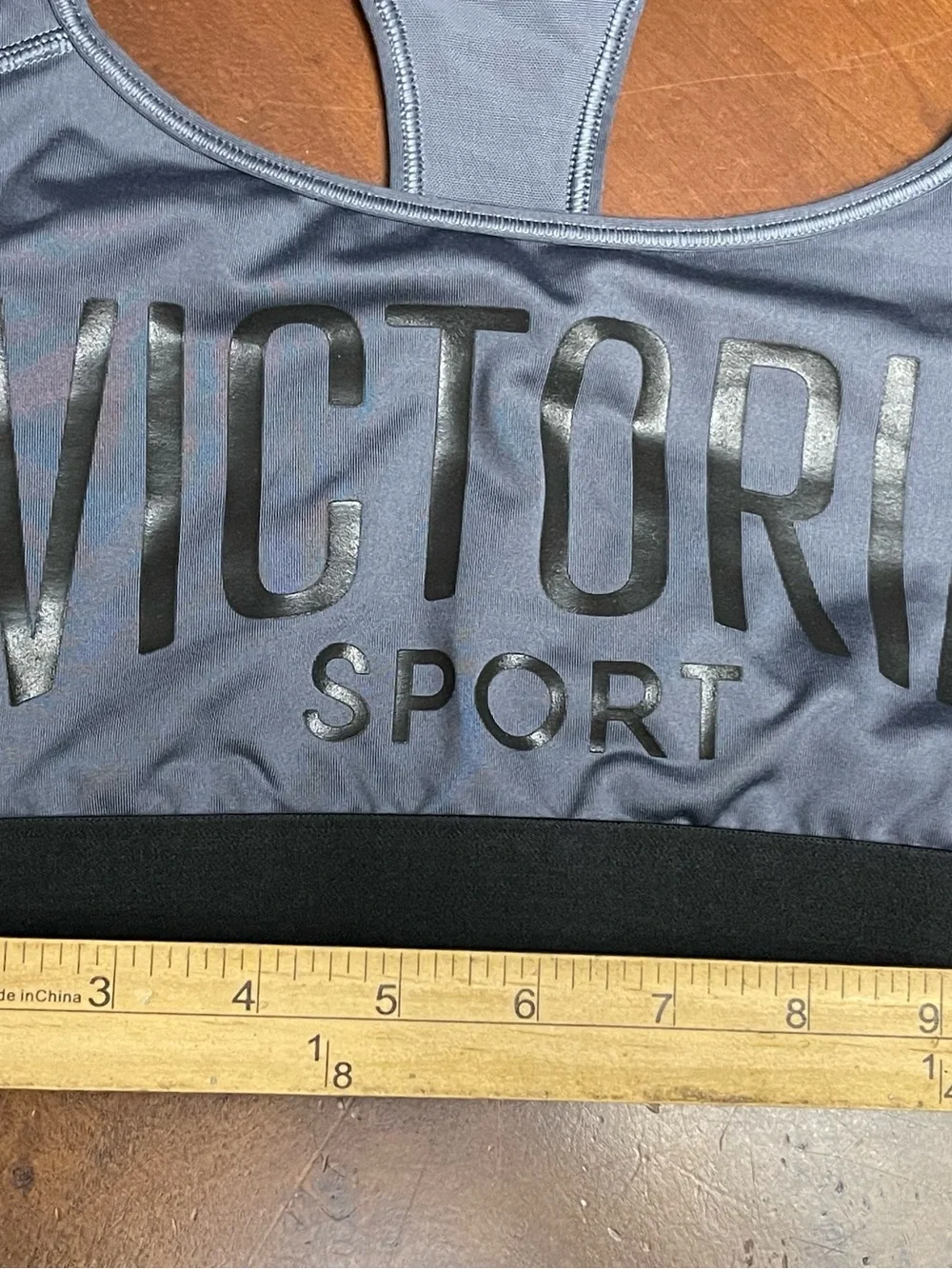 Victoria Secret Sport Gray Racerback Sports Bra